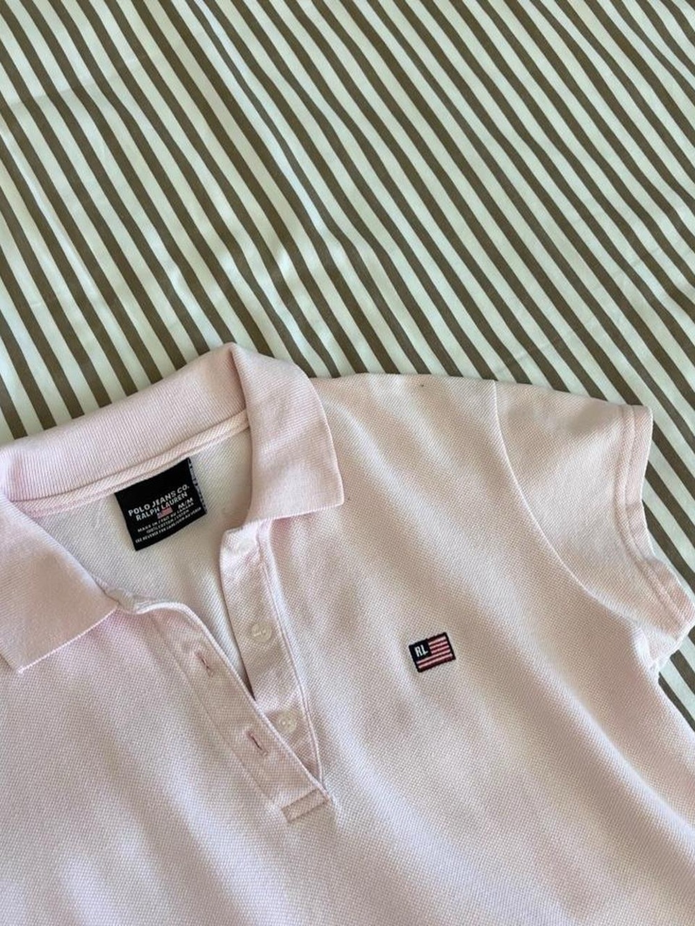 Polo by Ralph Lauren Light Pink Short Sleeve Polo Tee - Picture 3 of 4